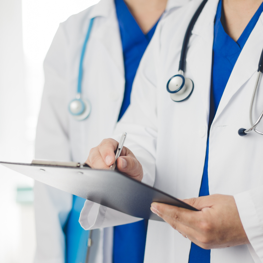 Doctor consulting patient